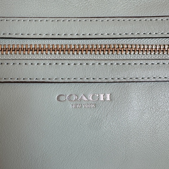 Pre-owned! VTG! COACH Legacy Clutch Hang Tag In Mint Leather Women's Pouch Zips - Picture 9 of 11